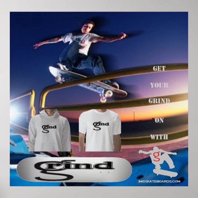 Póster Poster Grind de I'm G Skateboards (Frente)