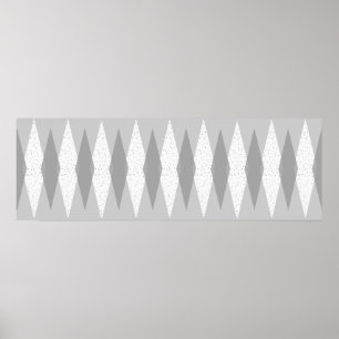 Póster Poster gris moderno de Argyle de los mediados de