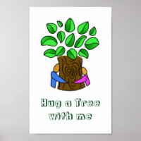 Poster Guardar árboles