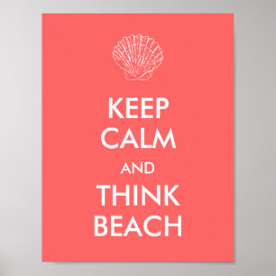 Póster Poster - GUARDE la PLAYA TRANQUILA