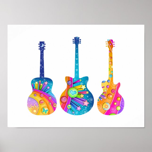PÓSTER POSTER GUITARS (Frente)