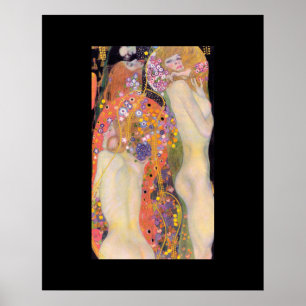 PÓSTER POSTER : GUSTAV KLIMT : AGUA SERPENTS II