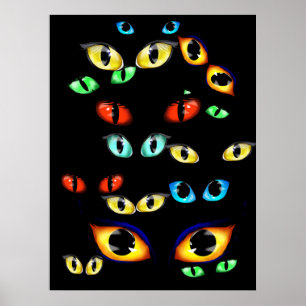Póster Poster Halloween Eyes