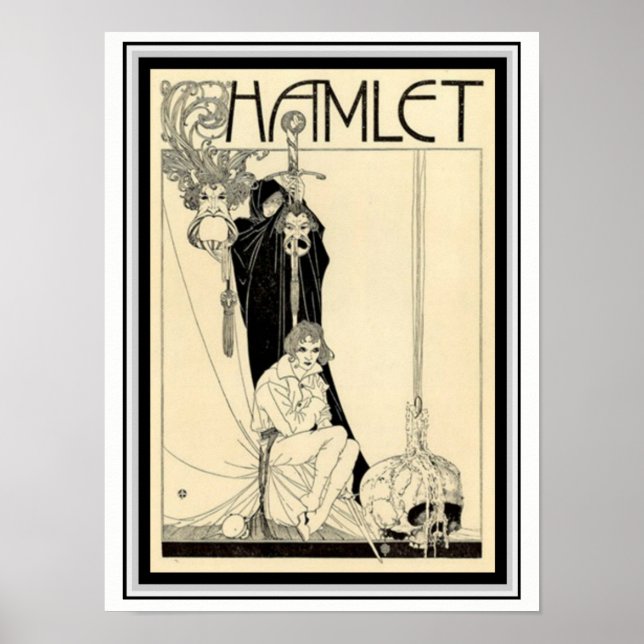 Póster Poster Hamlet William H. Robinson 12 x 16 (Frente)