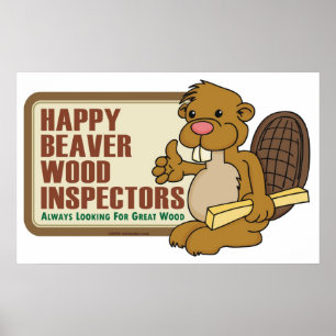 Póster Poster Happy Beaver