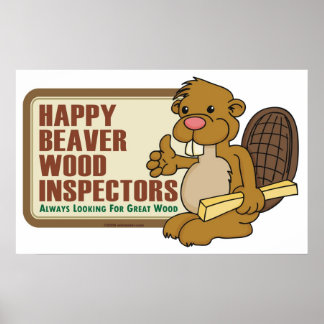 Póster Poster Happy Beaver