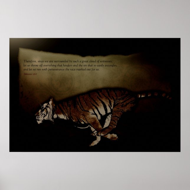 Póster Poster - Hebreos 12:1 - ¡Corremos! Inspirador (Frente)