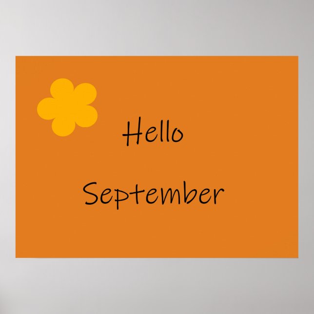 Póster poster "Hello September" (Frente)