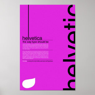 Póster Poster Helvética