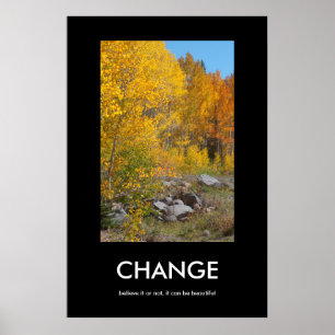 Póster Poster hermoso del cambio del borde del otoño