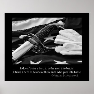 Póster Poster héroe militar