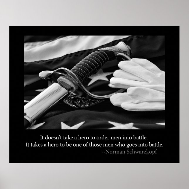 Póster Poster héroe militar (Frente)