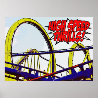 Póster poster "High Speed Thrills"