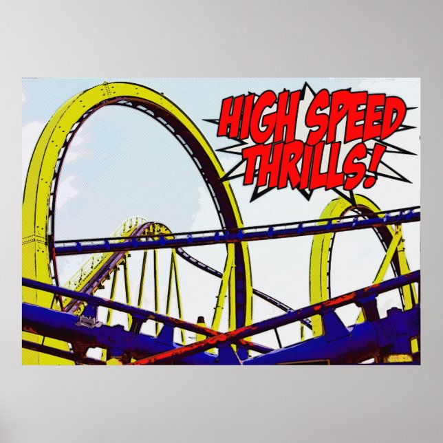 Póster poster "High Speed Thrills" (Frente)