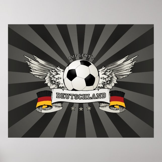 Póster Poster hincha de selección nacional de fútbol de A (Frente)