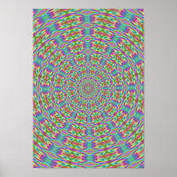 Poster hippie retro psicodélico