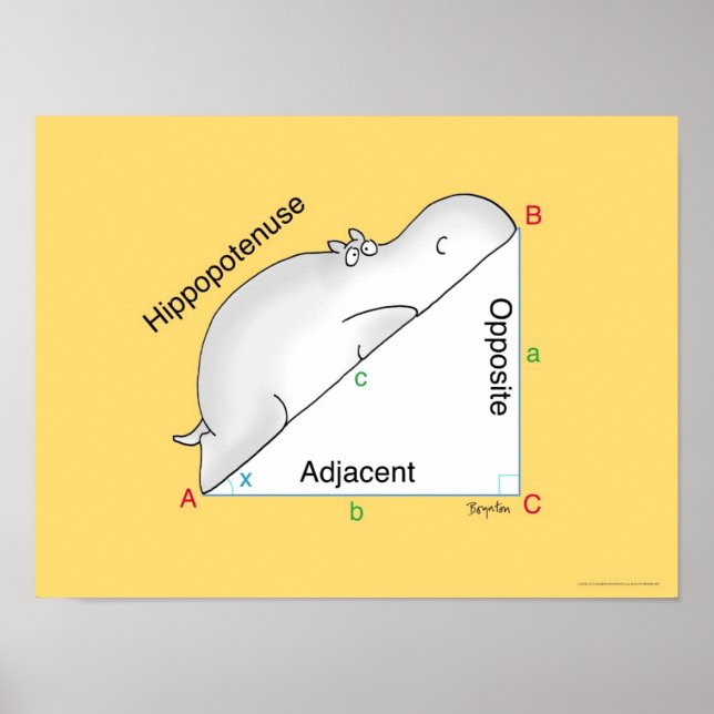 Póster Poster HIPPOTENUSE por Sandra Boynton (Frente)