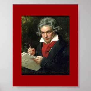 Póster Poster histórico Beethoven