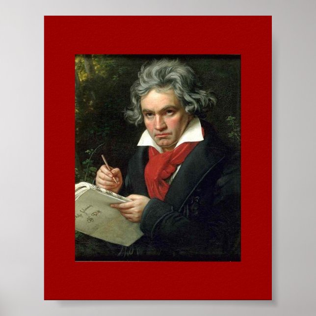 Póster Poster histórico Beethoven (Frente)