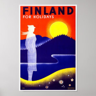 Póster Poster histórico de Findland del viaje
