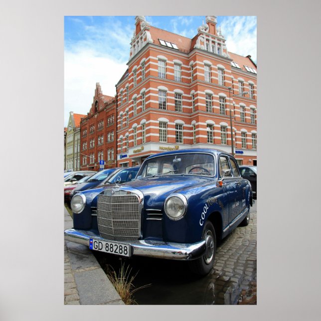 Póster Poster histórico de Gdansk Polonia (Frente)