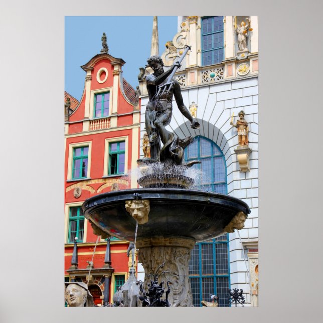 Póster poster histórico de Gdansk, Polonia (Frente)