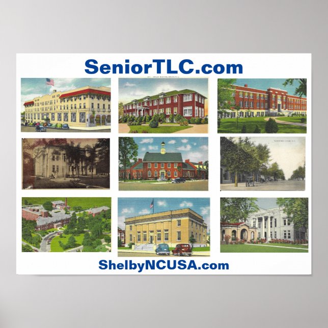 Póster Poster Histórico Shelby NC (Frente)