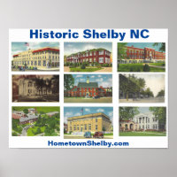 Poster Histórico Shelby NC