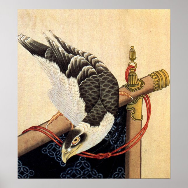 Póster Poster Hokusai Hawk (Frente)