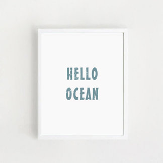 Póster poster "Hola océano"