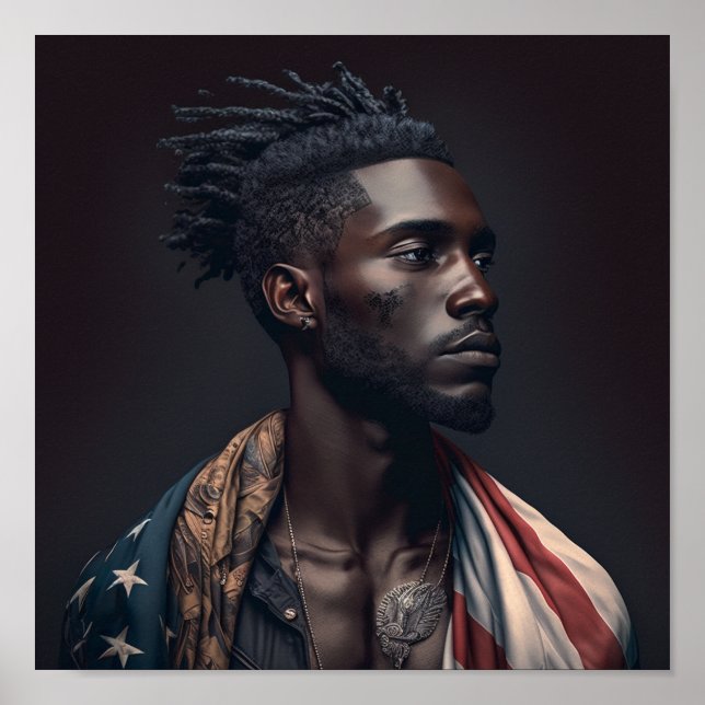 Póster poster "Hombres de América Negra" (Frente)