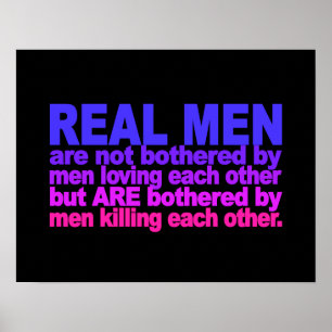 Póster Poster Hombres Reales
