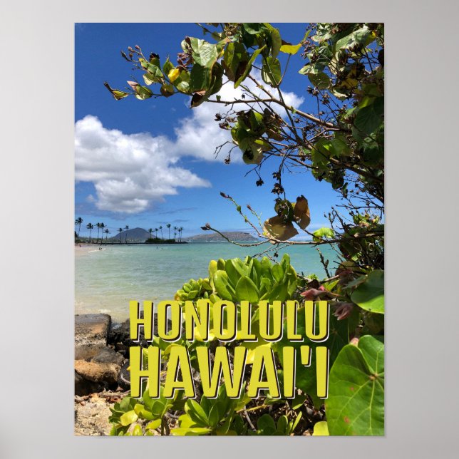 Póster Poster - Honolulu Hawaii (Frente)