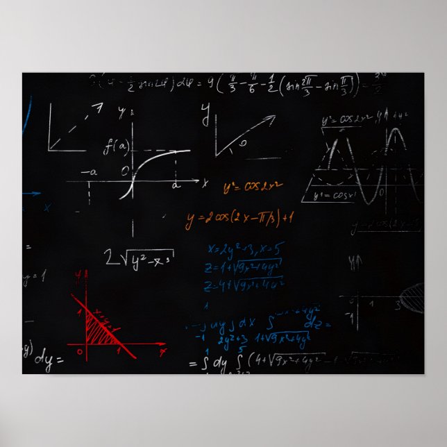 Póster Poster horizontal matemática (Frente)