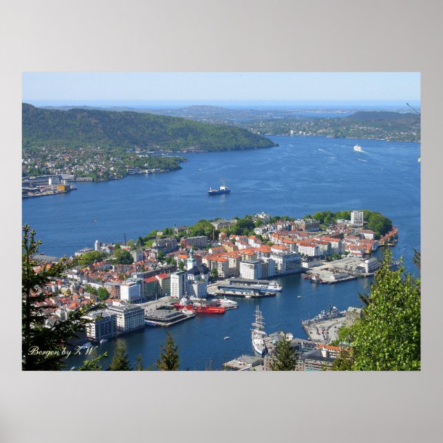 Póster Poster Horizonte Azul (Frente)