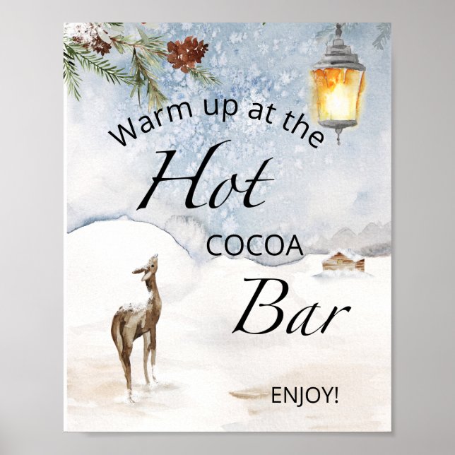 Póster Poster Hot Cocoa Bar (Frente)