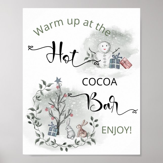 Póster Poster Hot Cocoa Bar (Frente)