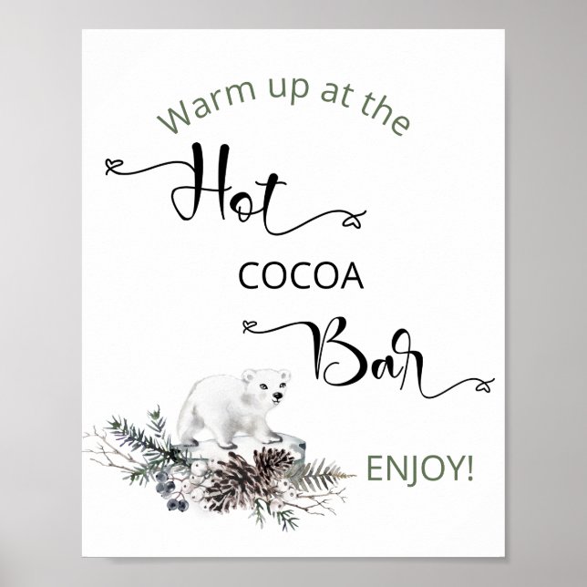 Póster Poster Hot Cocoa Bar (Frente)