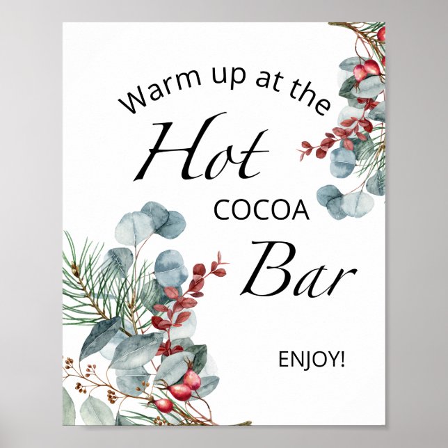 Póster Poster Hot Cocoa Bar (Frente)