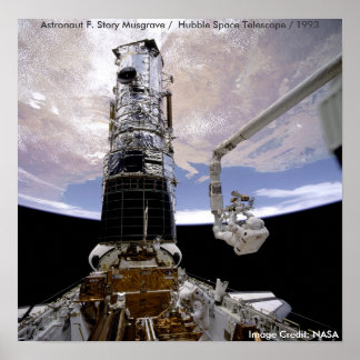Póster Poster / Hubble / Endeavor / Astronauta Musgrave