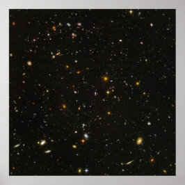 Póster poster HUDF Hubble Ultra Deep Field de 40"x40" (má