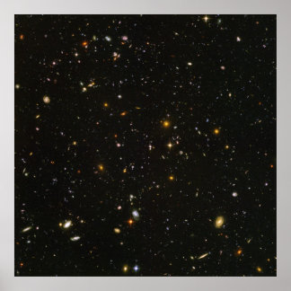 Póster poster HUDF Hubble Ultra Deep Field de 40"x40" (má
