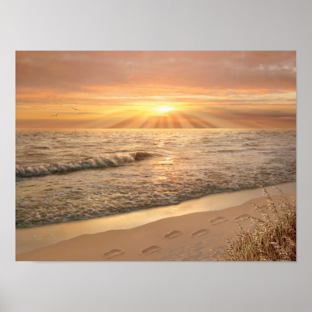 Póster Poster "Huellas en la arena" de Alan Giana (Frente)