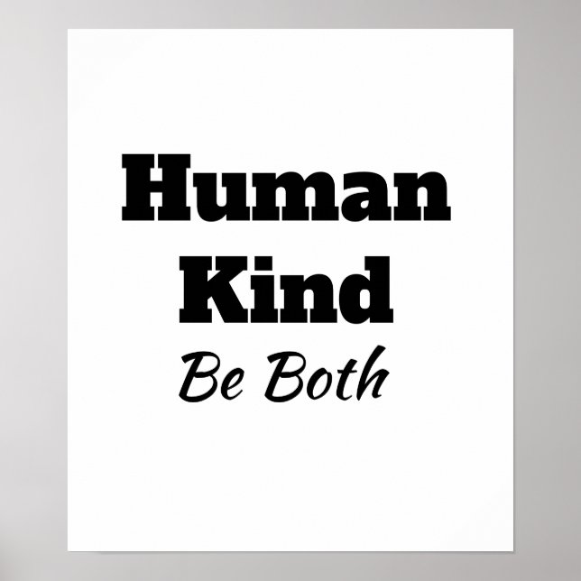 Póster poster "Human Kind" (Frente)