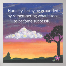 Póster Poster - Humility Quote, Little Shot, Semi-Gloss