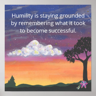 Póster Poster - Humility Quote, Little Shot, Semi-Gloss