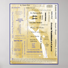 Póster Poster I de los Inventores de América Negra