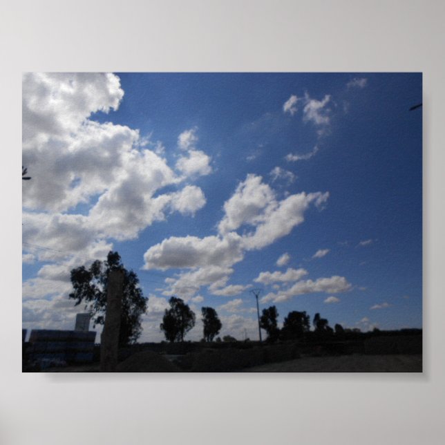 Póster Poster Imagen de una concentración de nubes en el  (Frente)