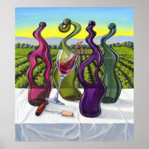 Póster Poster impar del vino