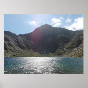 Póster Poster imponente de la foto de Snowdon del soporte